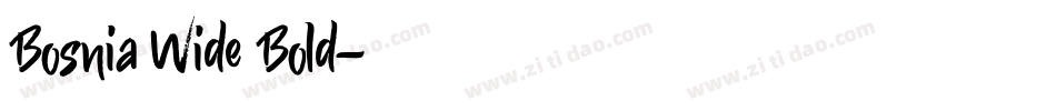 Bosnia Wide Bold字体转换